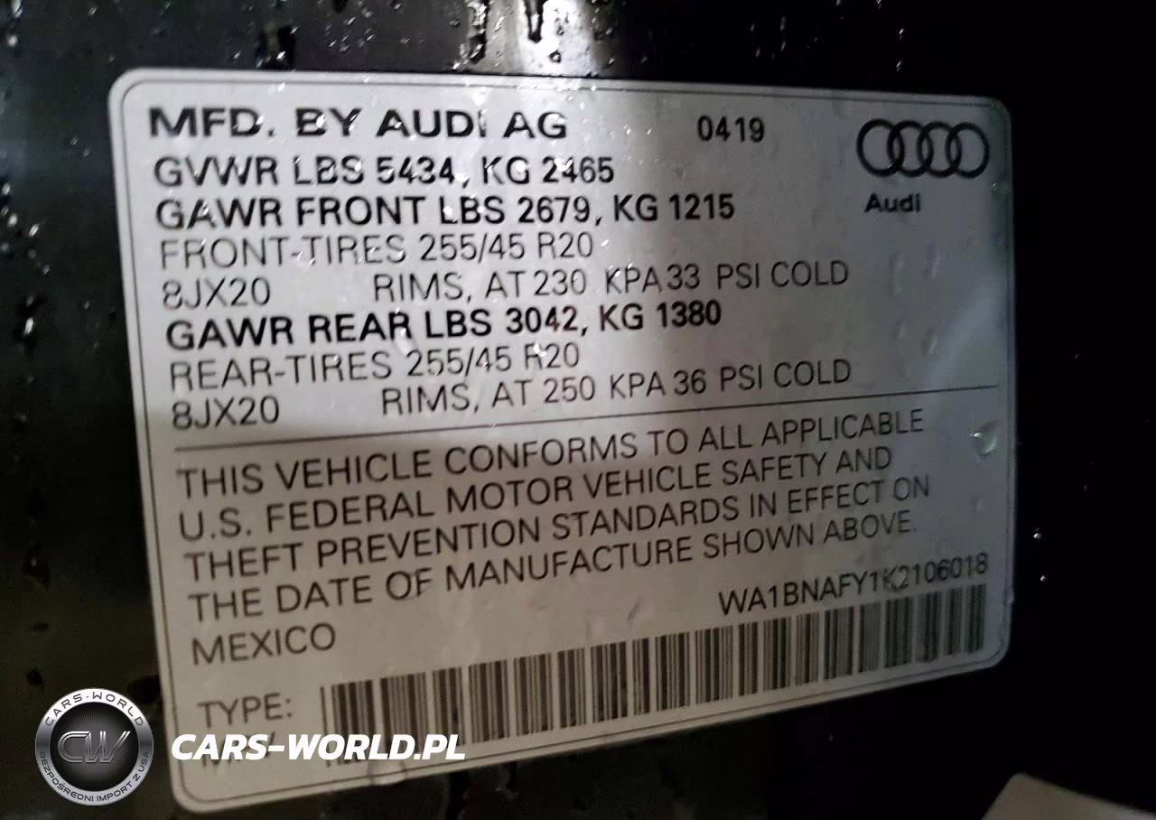 2019 Audi Q5 Premium Plus VIN:WA1BNAFY1K2106018 - 12