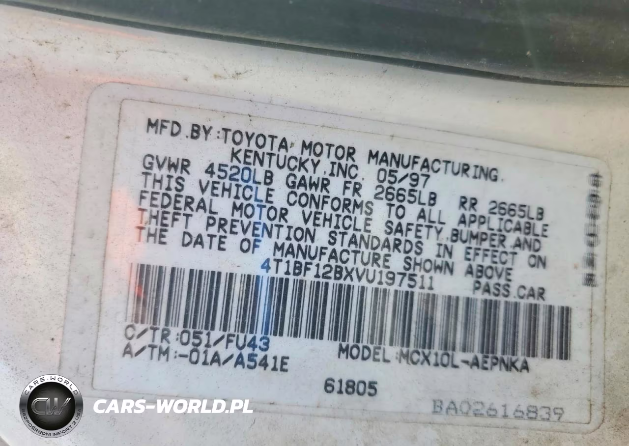 1997 Toyota Avalon Xl VIN:4T1BF12BXVU197511 - 12
