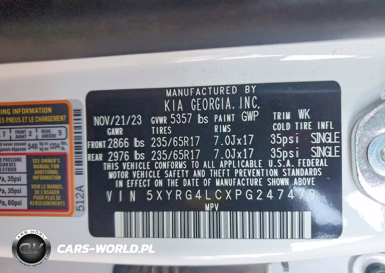 2023 Kia Sorento Lx VIN:5XYRG4LCXPG247479 - 13