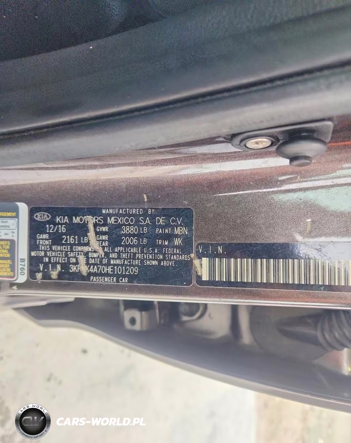 2017 Kia Forte Lx VIN:3KPFK4A70HE101209 - 12