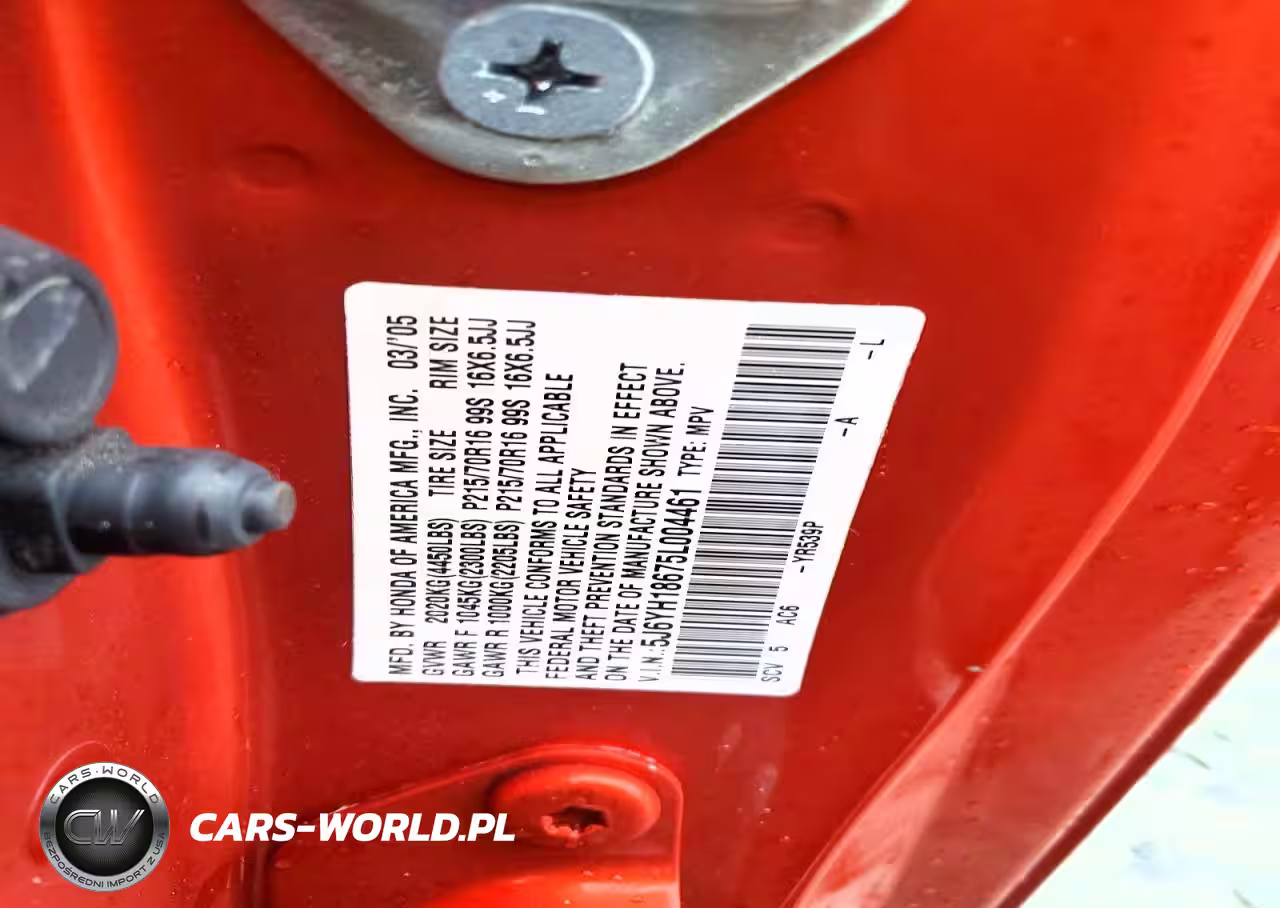 2005 Honda Element Ex VIN:5J6YH18675L004461 - 13