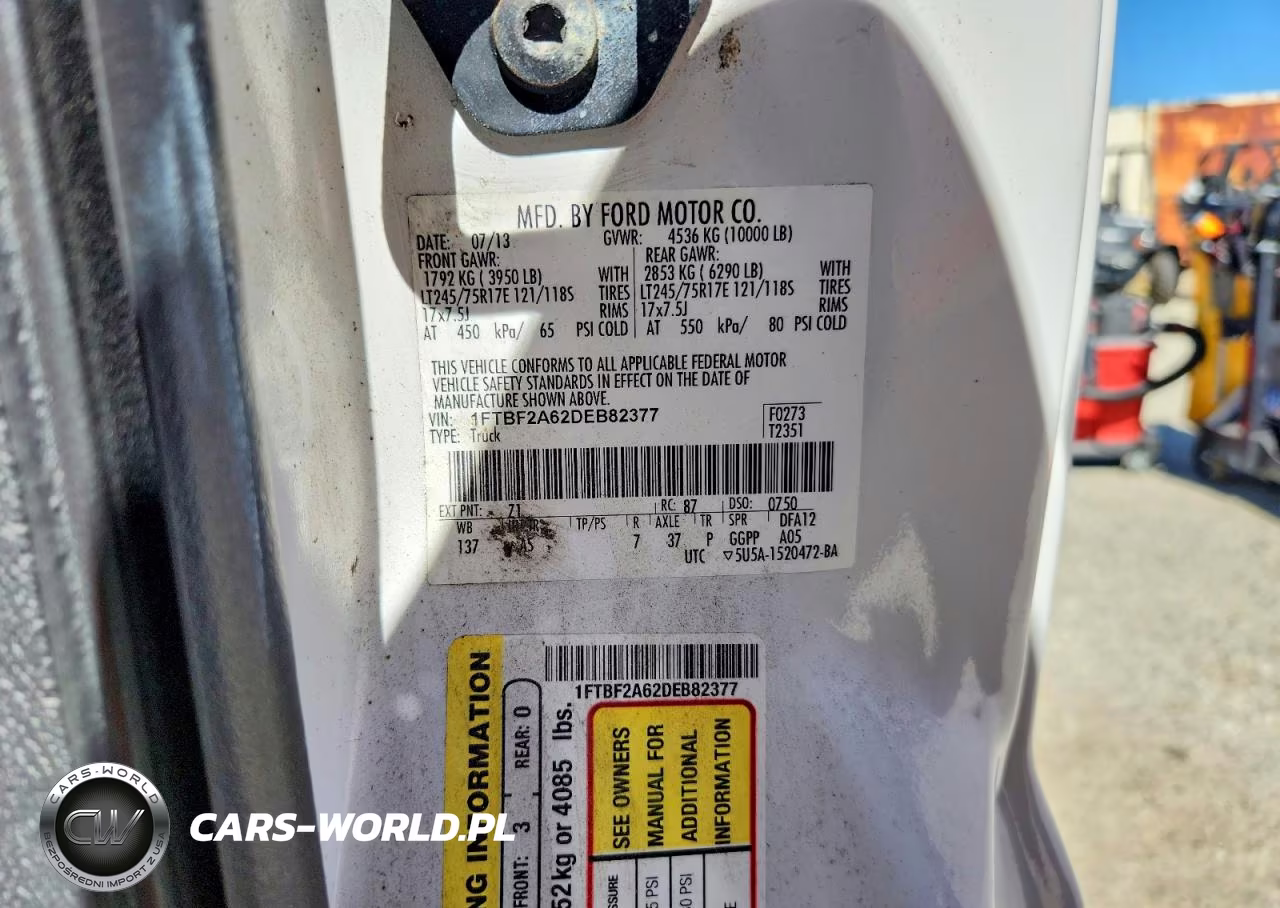 2013 Ford F250 Super Duty VIN:1FTBF2A62DEB82377 - 13