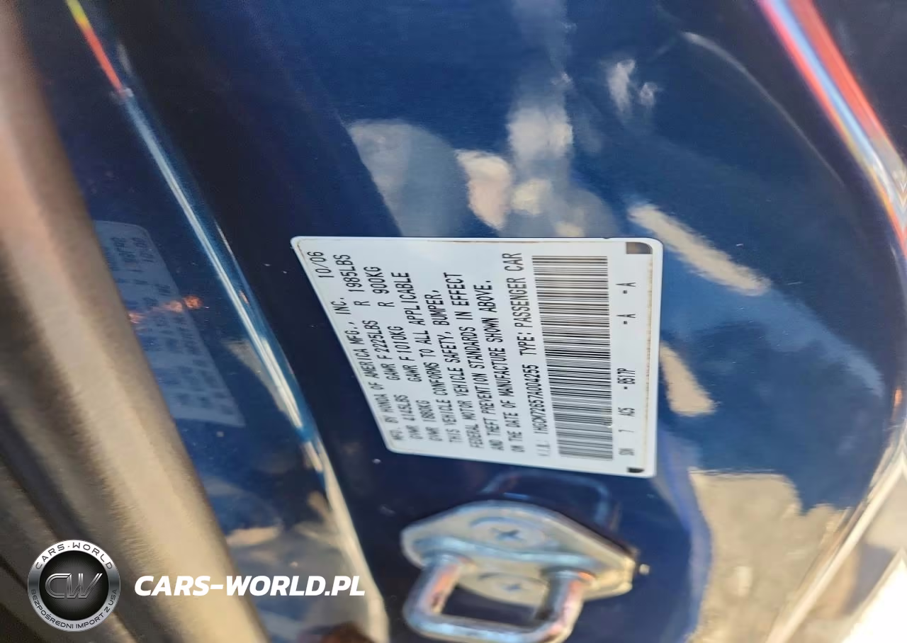 2007 Honda Accord Ex VIN:1HGCM72657A004255 - 12
