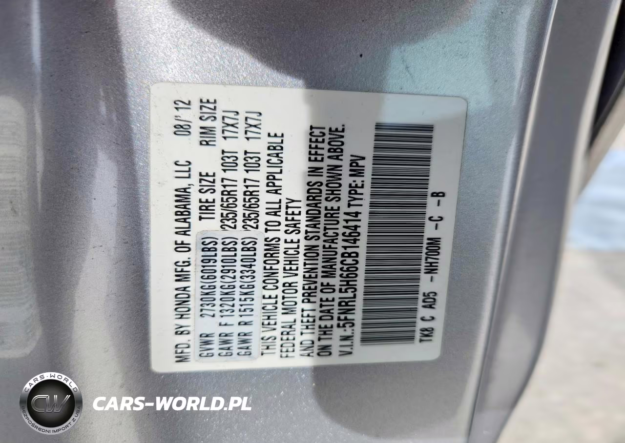2012 Honda Odyssey Exl VIN:5FNRL5H66CB146414 - 13