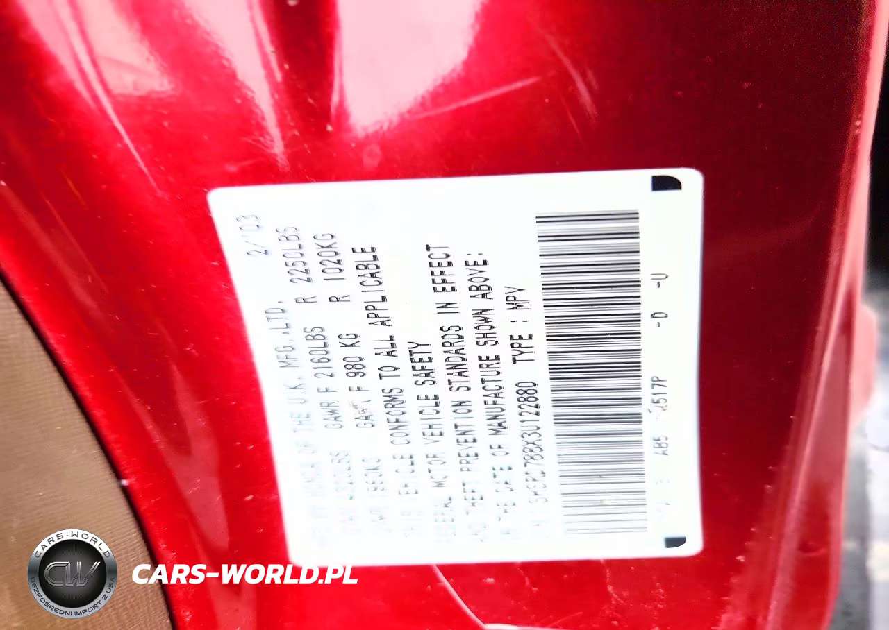 2003 Honda Cr-V Ex VIN:SHSRD788X3U122880 - 12