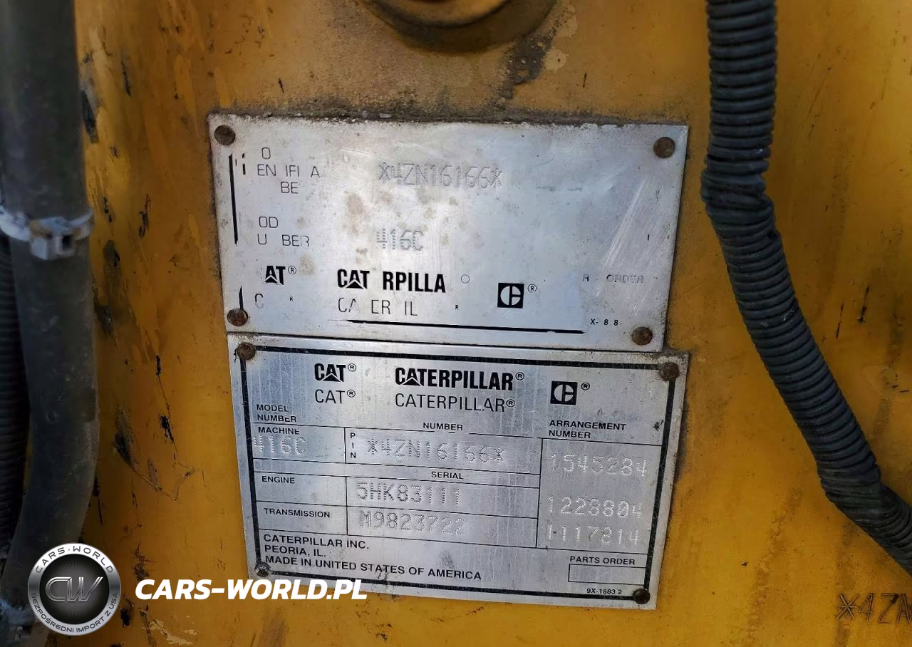 1998 Caterpillar Backhoe VIN:4ZN16166 - 10
