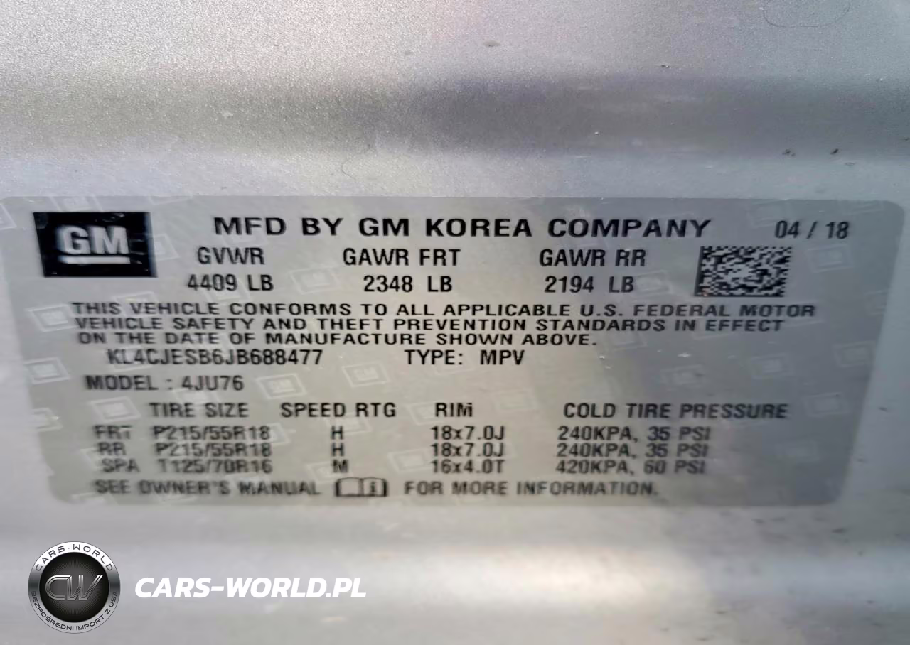 2018 Buick Encore Preferred VIN:KL4CJESB6JB688477 - 13