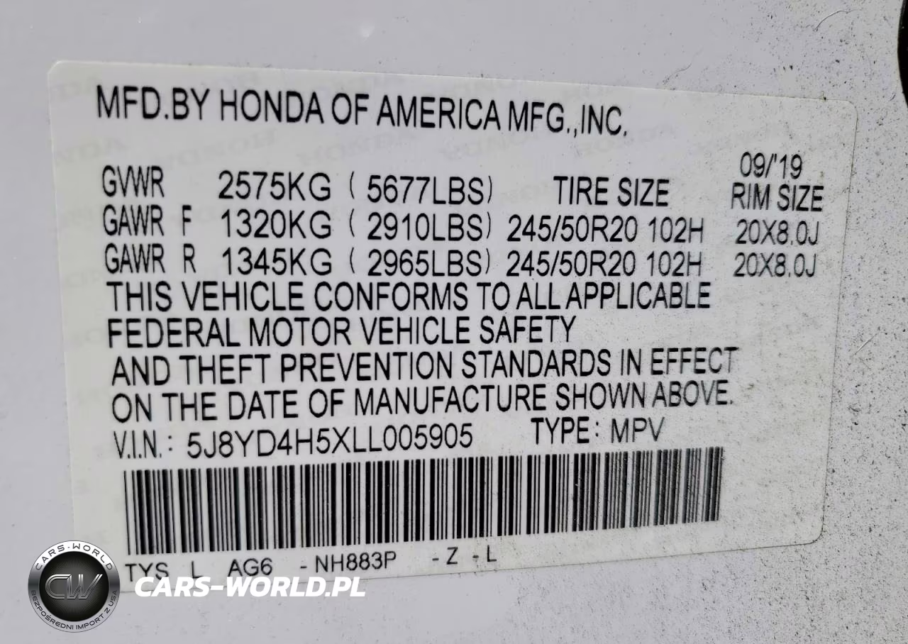 2020 Acura Mdx Technology VIN:5J8YD4H5XLL005905 - 14