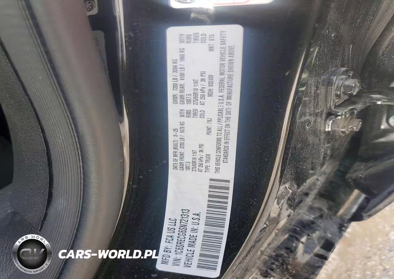 2025 Ram 1500 Tradesman VIN:1C6SRECG6SN721313 - 12