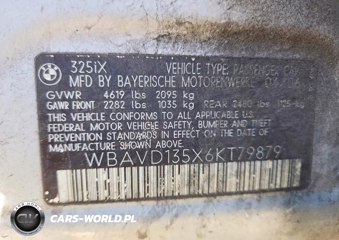 2006 BMW 325 Xi VIN:WBAVD135X6KT79879 - 12