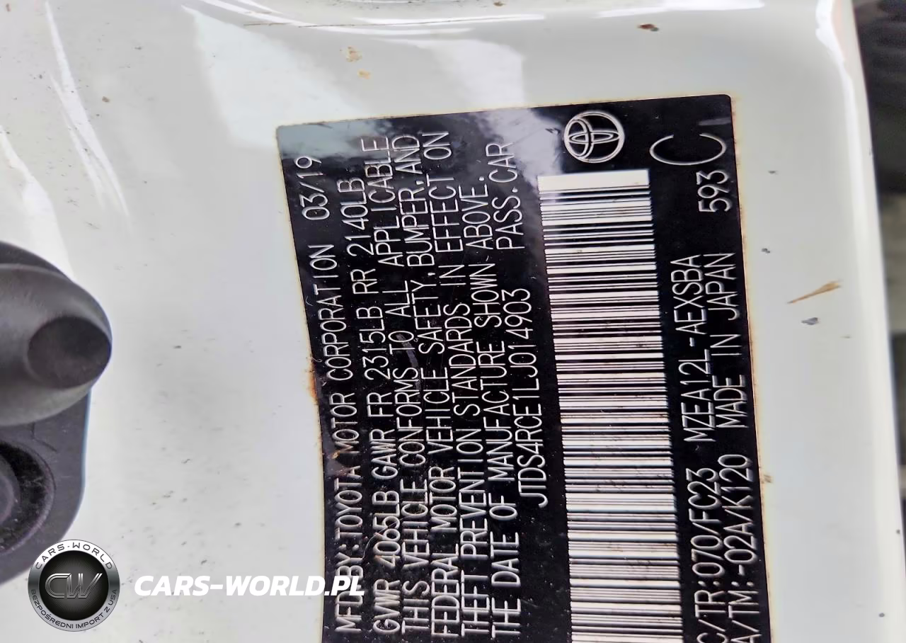 2020 Toyota Corolla Se VIN:JTDS4RCE1LJ014903 - 12