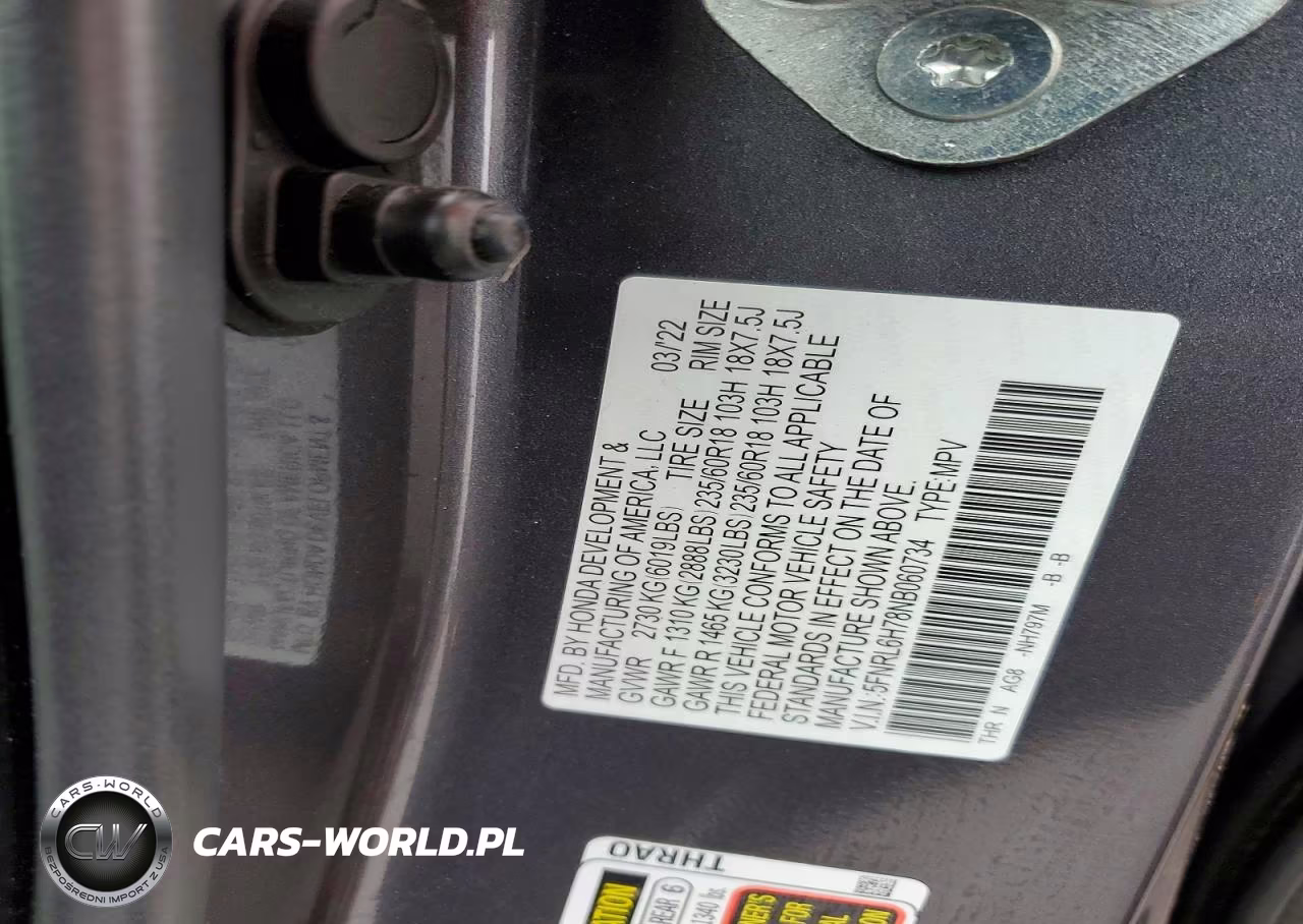 2022 Honda Odyssey Exl VIN:5FNRL6H78NB060734 - 13