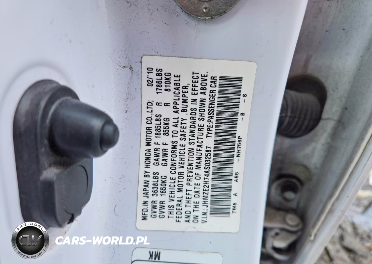 2010 Honda Insight Ex VIN:JHMZE2H74AS032587 - 12