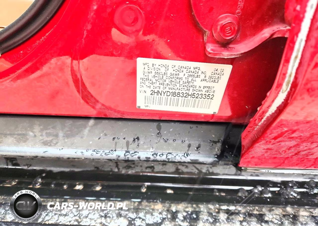 2002 Acura Mdx Touring VIN:2HNYD18832H523352 - 13
