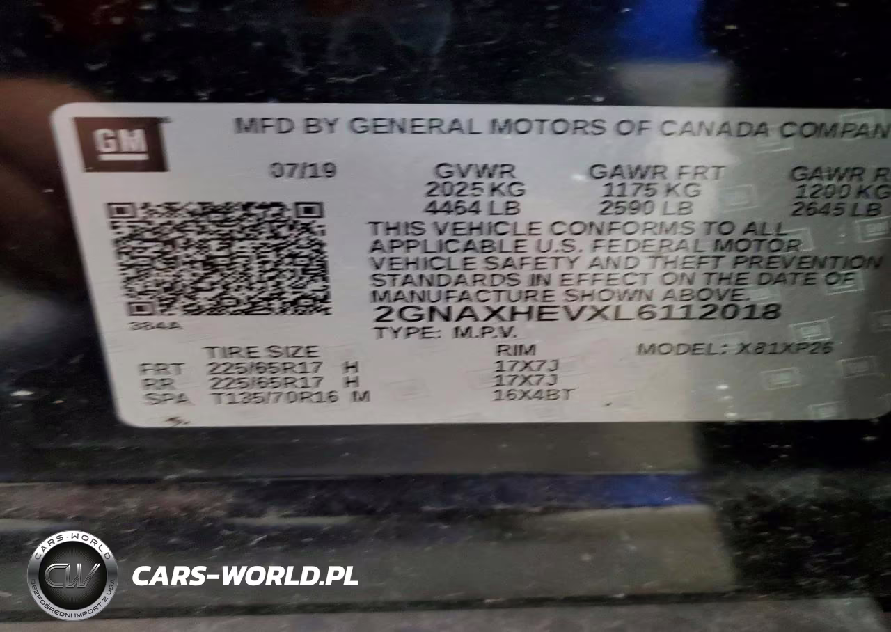 2020 Chevrolet Equinox Ls VIN:2GNAXHEVXL6112018 - 13