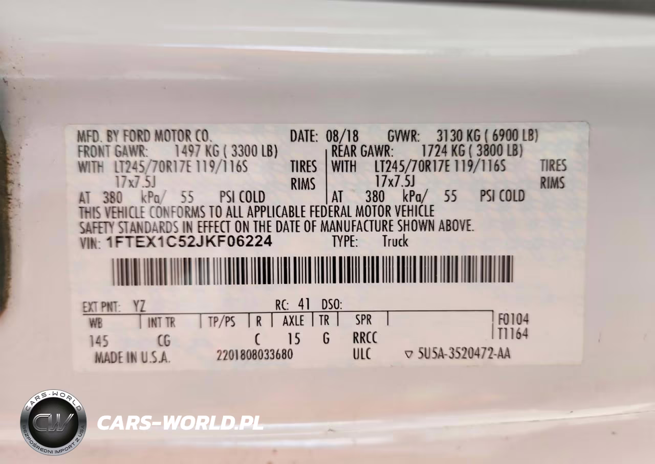 2018 Ford F150 Super Cab VIN:1FTEX1C52JKF06224 - 12