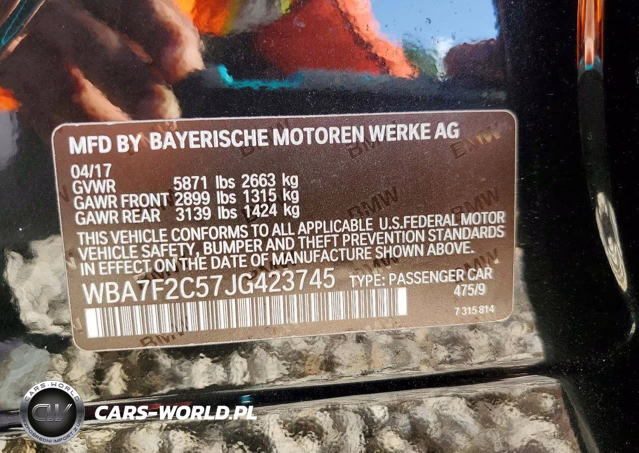 2018 BMW 750 Xi VIN:WBA7F2C57JG423745 - 12