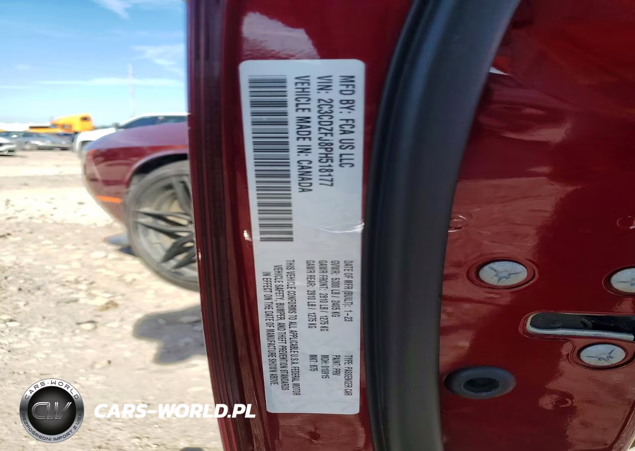 2023 Dodge Challenger R VIN:2C3CDZFJ8PH518177 - 12