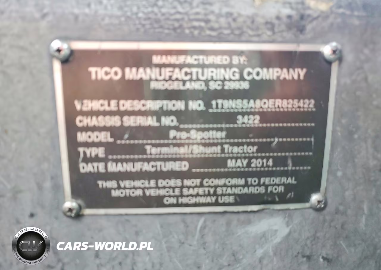 2014 Tico Prospotter Yard Truck VIN:1T9NS5A8QER825422 - 10