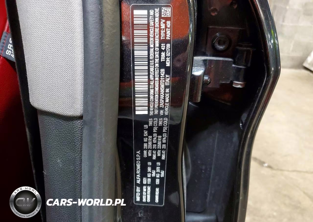 2021 Alfa Romeo Stelvio Sport VIN:ZASPAKAN5M7D11428 - 14