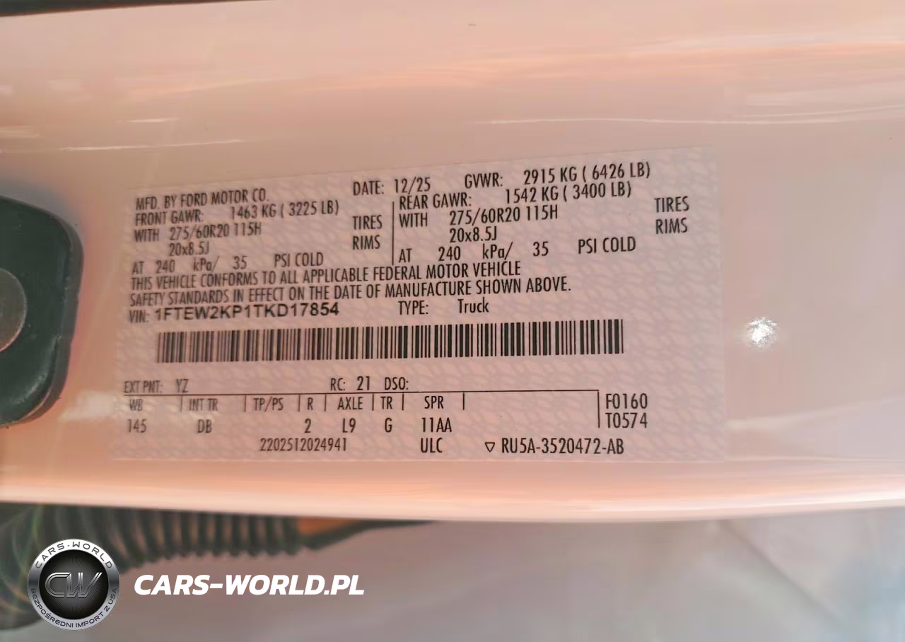 2026 Ford F150 Stx VIN:1FTEW2KP1TKD17854 - 13