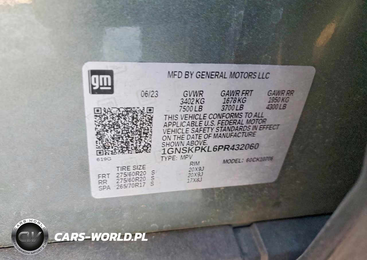 2023 Chevrolet Tahoe K1500 Z71 VIN:1GNSKPKL6PR432060 - 13