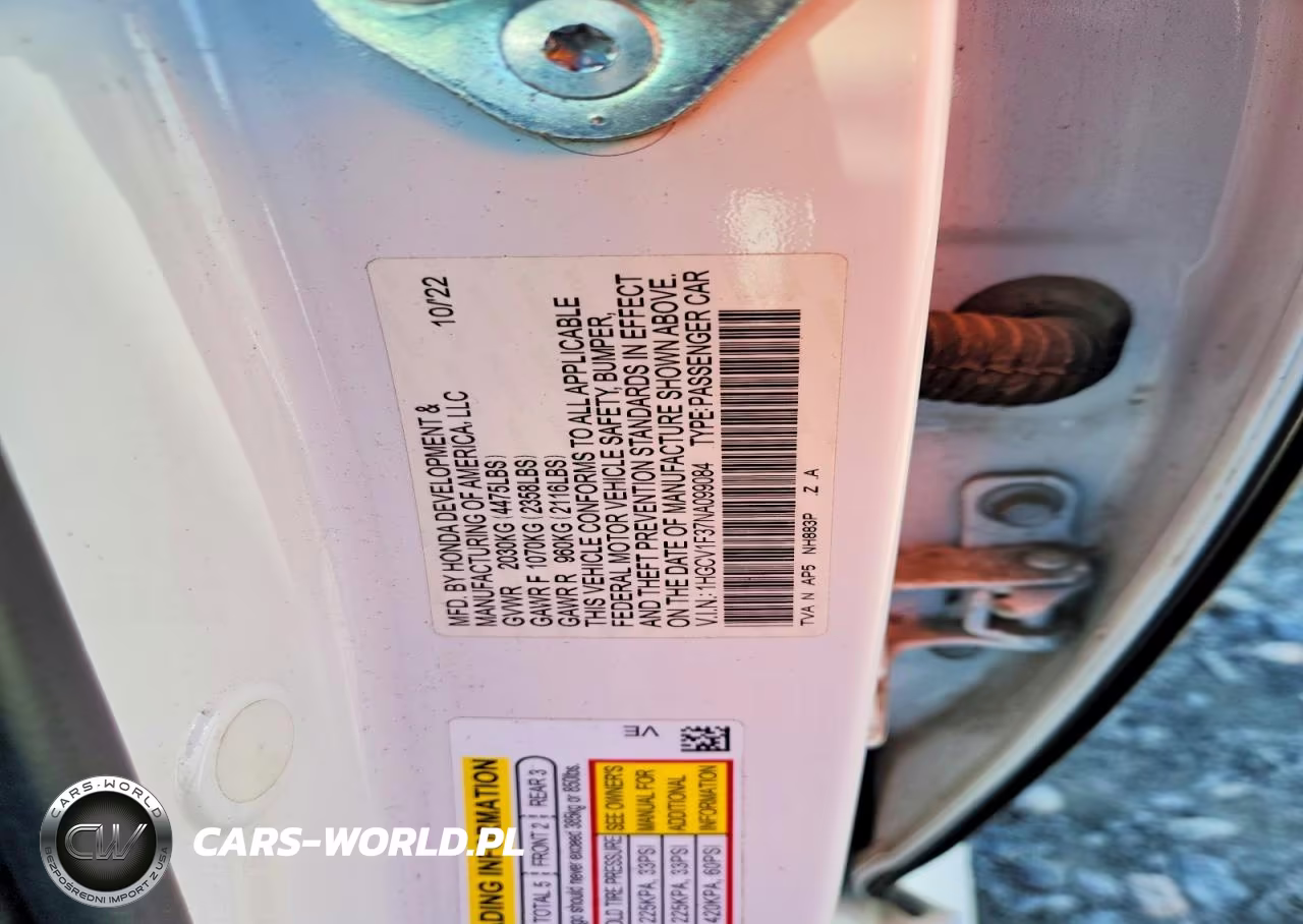 2022 Honda Accord Sport VIN:1HGCV1F37NA099084 - 13