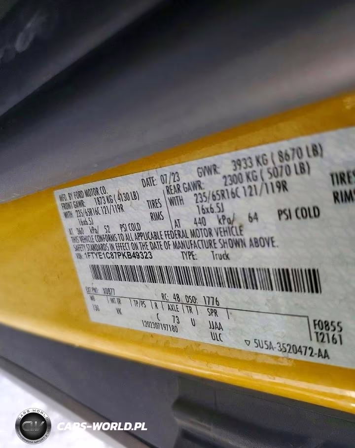 2023 Ford Transit T-150 Delivery Van VIN:1FTYE1C87PKB49323 - 13