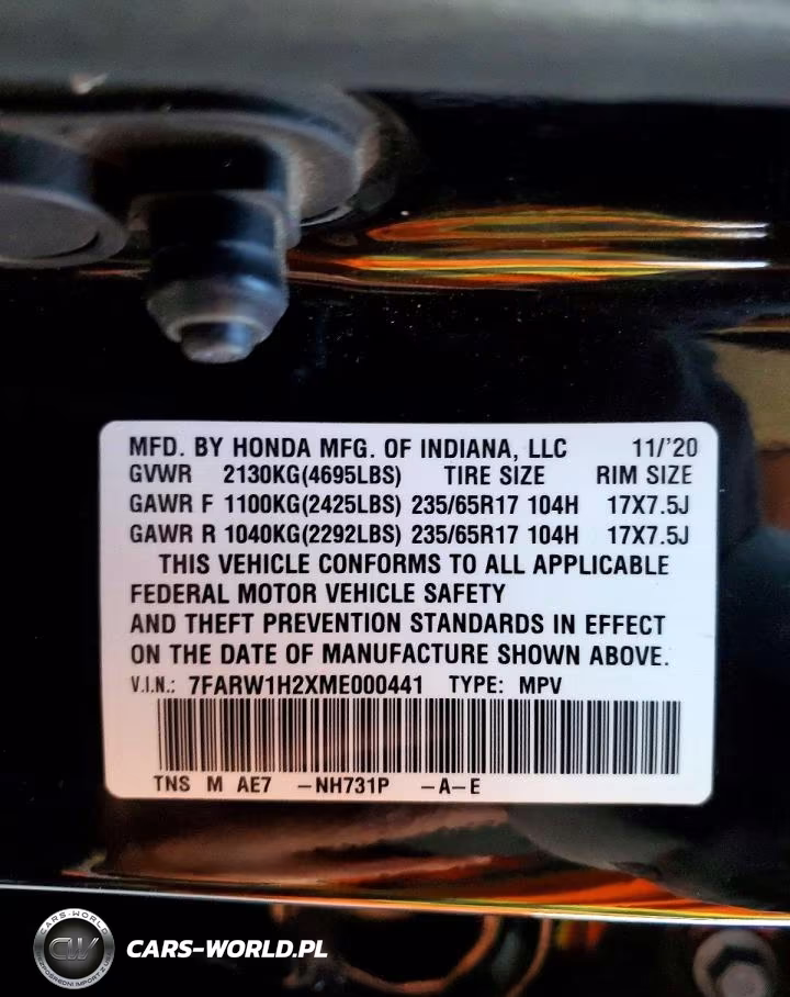 2021 Honda Cr-V Lx VIN:7FARW1H2XME000441 - 13