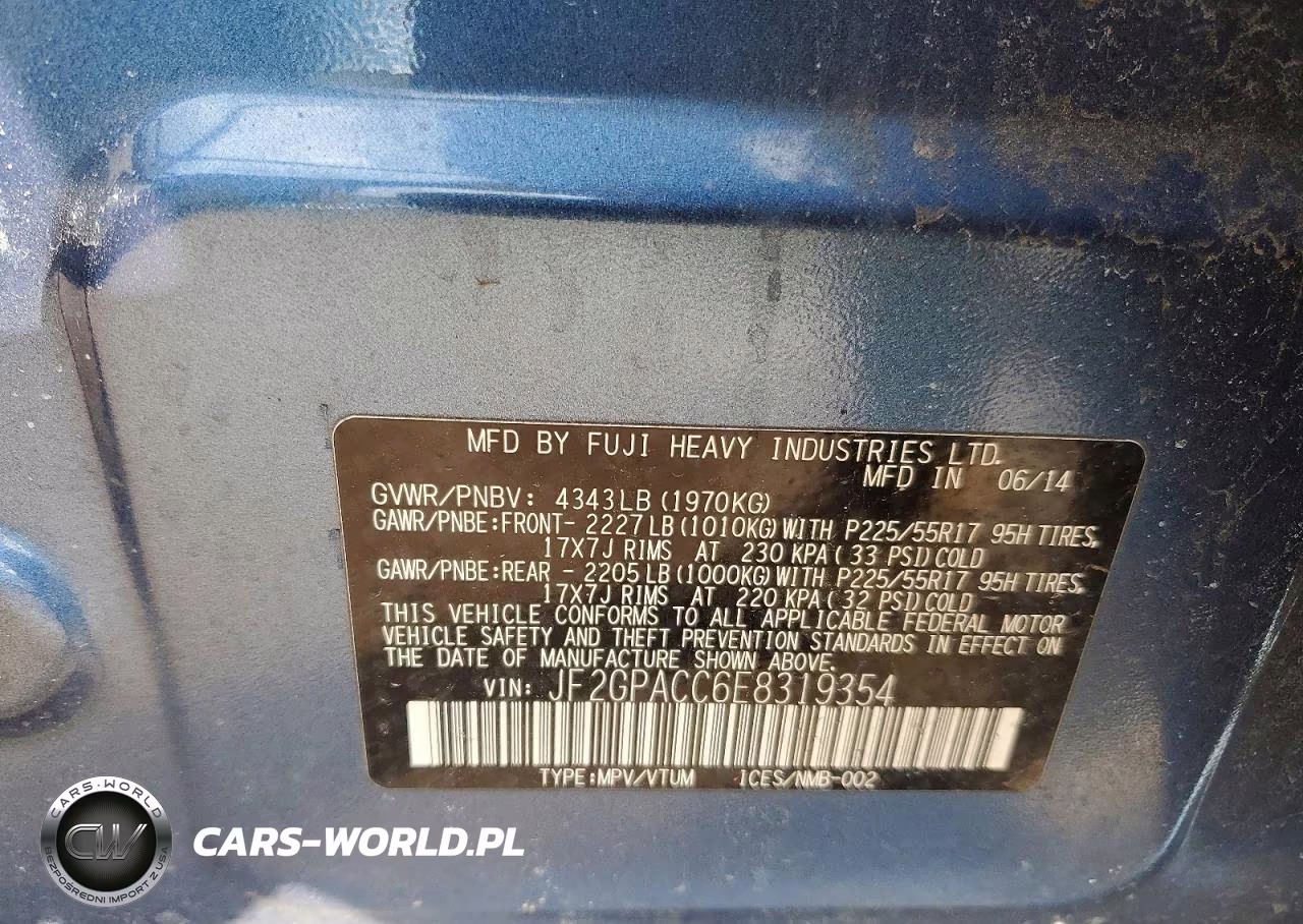 2014 Subaru Xv Crosstrek 2.0 Premium VIN:JF2GPACC6E8319354 - 13