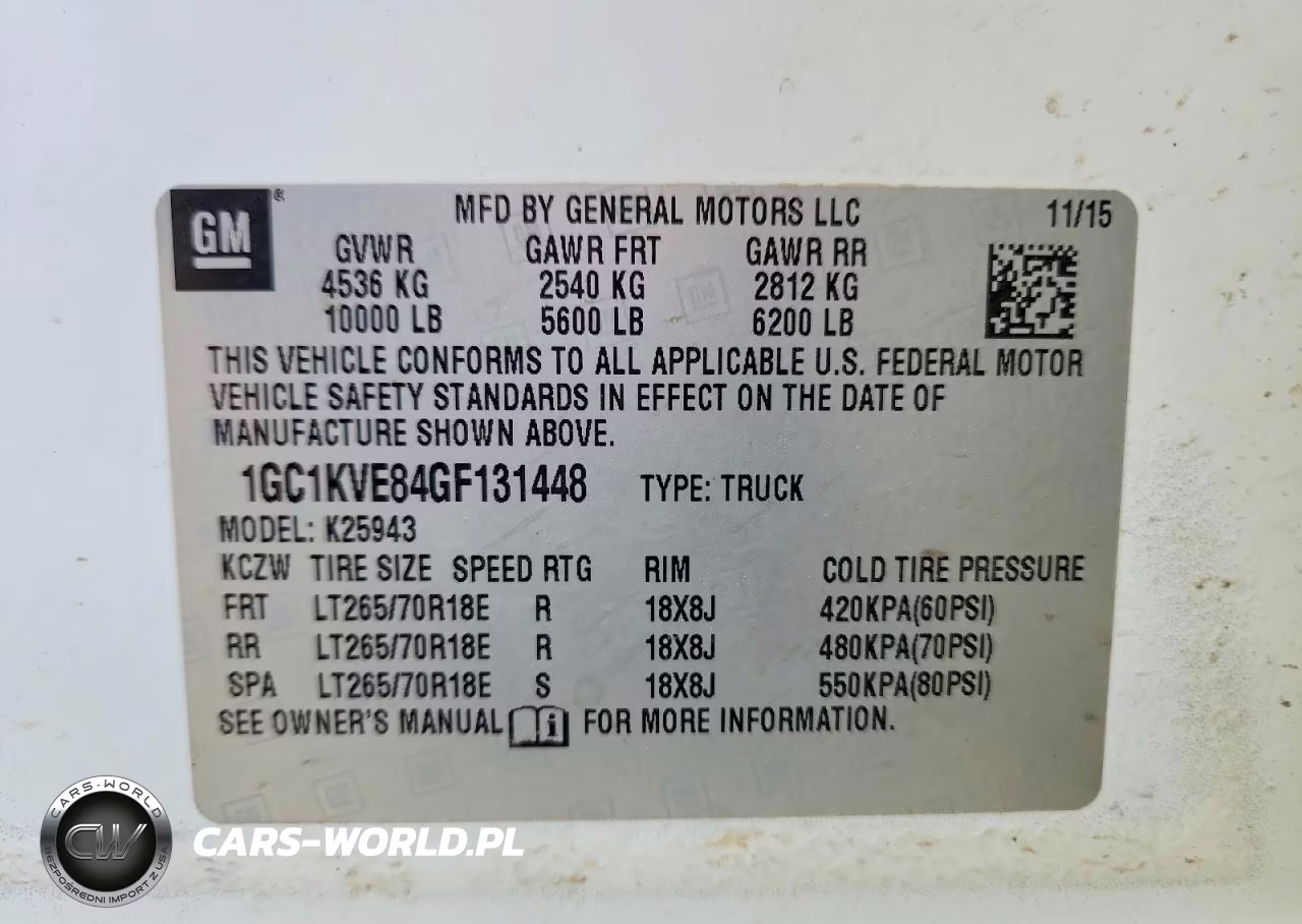 2016 Chevrolet Silverado K2500 Heavy Duty Lt VIN:1GC1KVE84GF131448 - 12