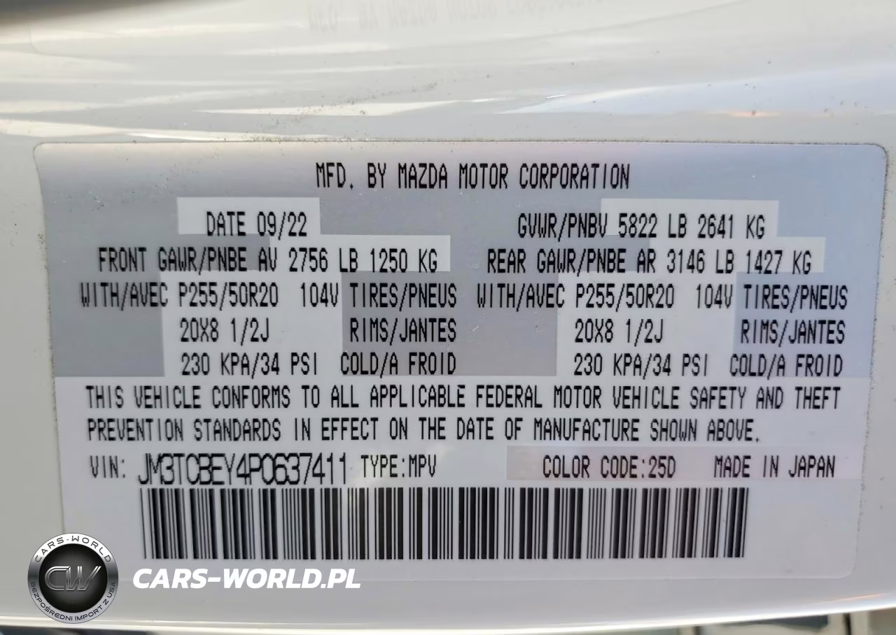 2023 Mazda Cx-9 Signature VIN:JM3TCBEY4P0637411 - 13