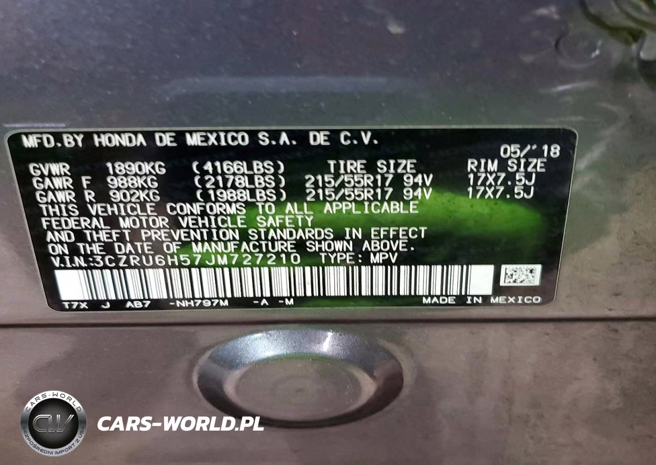 2018 Honda Hr-V Ex VIN:3CZRU6H57JM727210 - 12