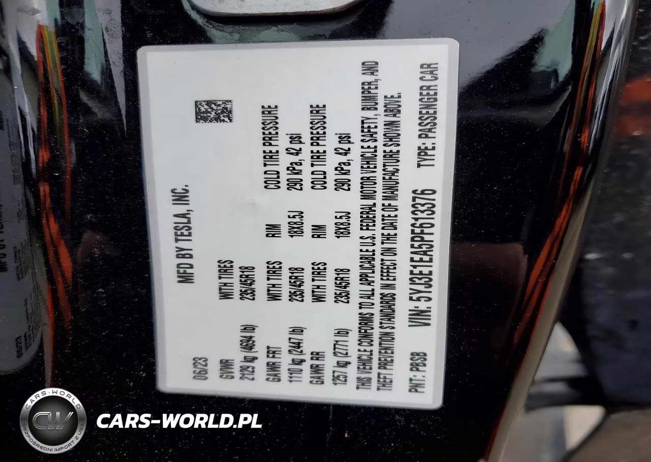 2023 Tesla Model 3 VIN:5YJ3E1EA5PF613376 - 13
