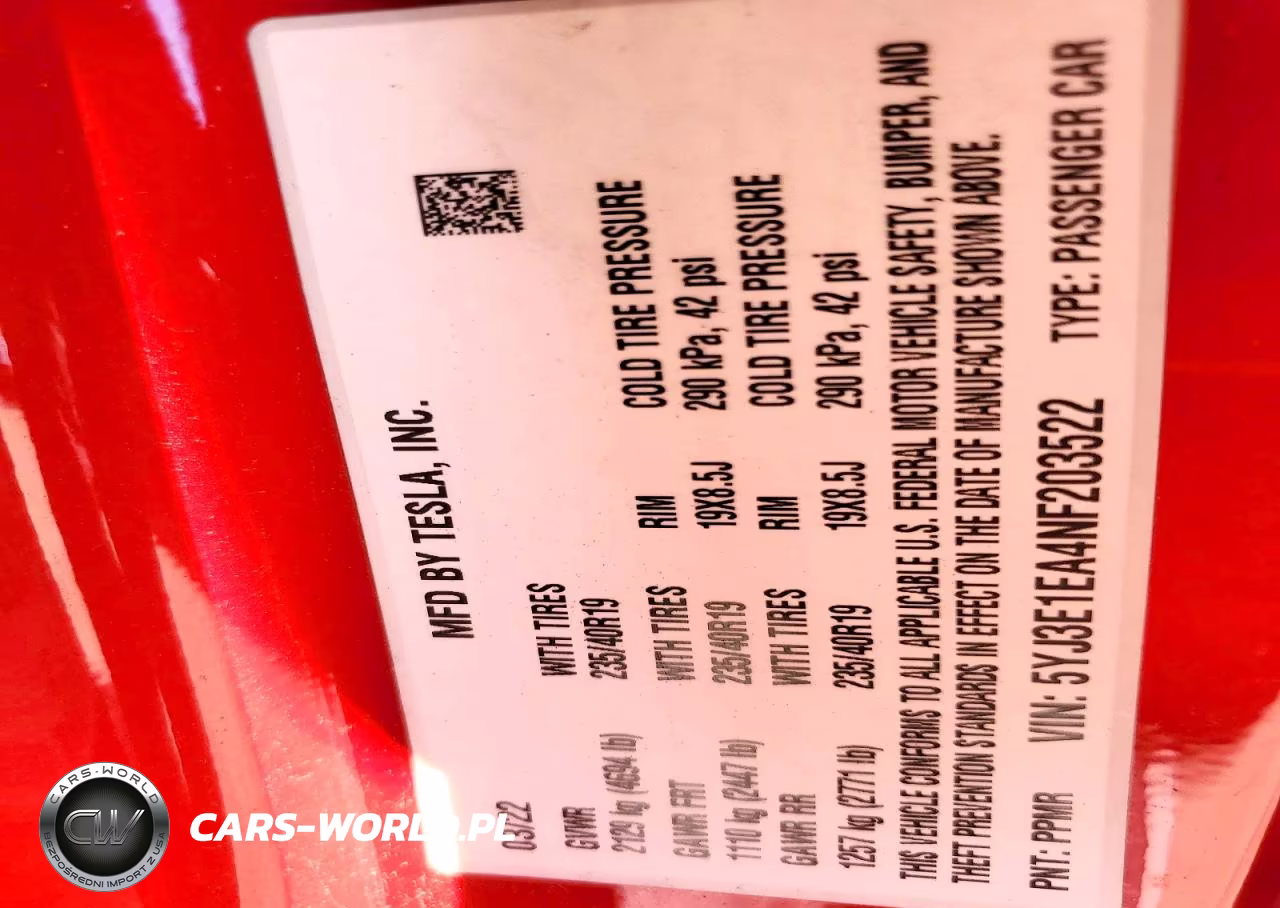 2022 Tesla Model 3 VIN:5YJ3E1EA4NF203522 - 12