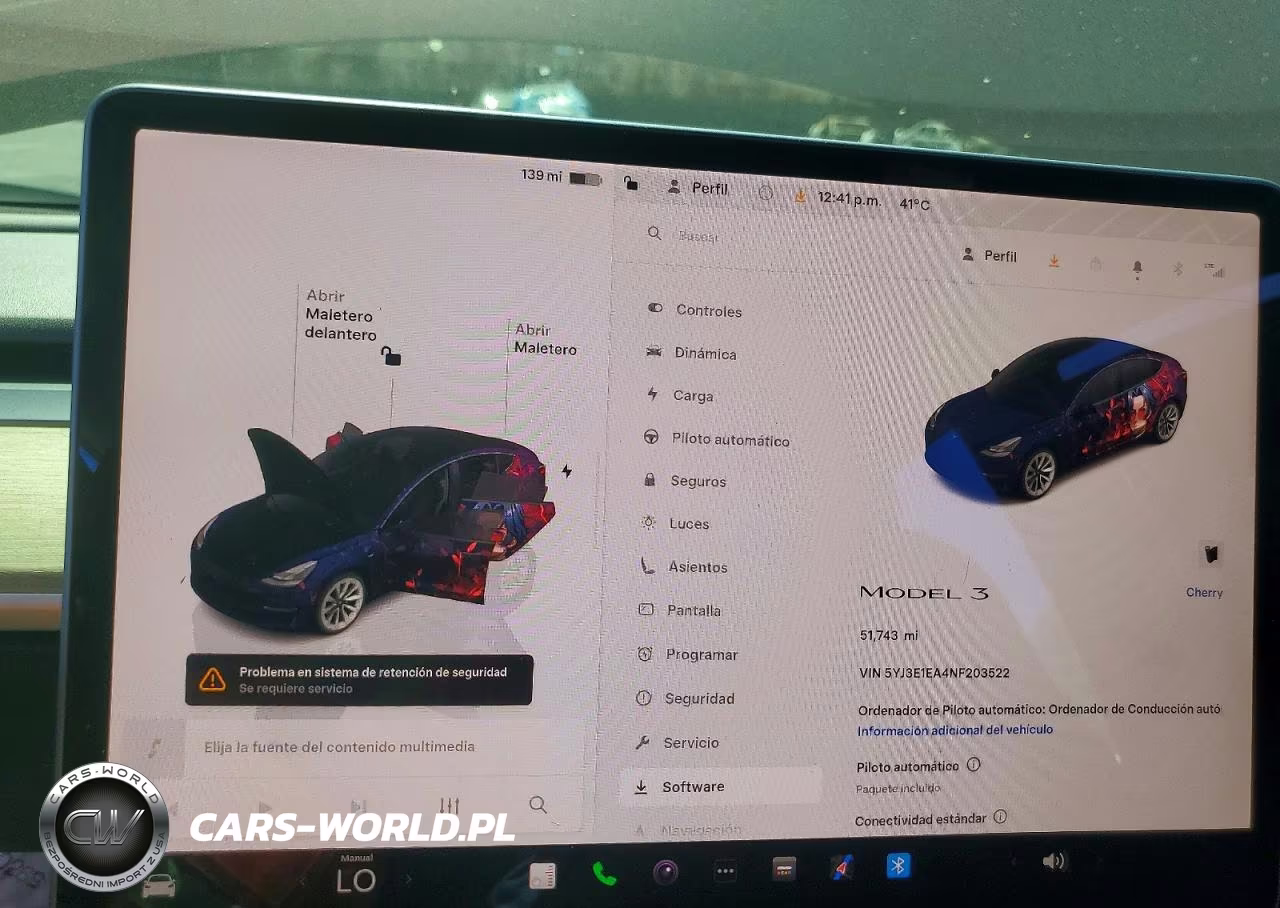 2022 Tesla Model 3 VIN:5YJ3E1EA4NF203522 - 9