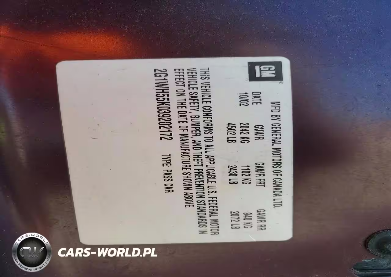 2003 Chevrolet Impala Ls VIN:2G1WH55K039202172 - 12