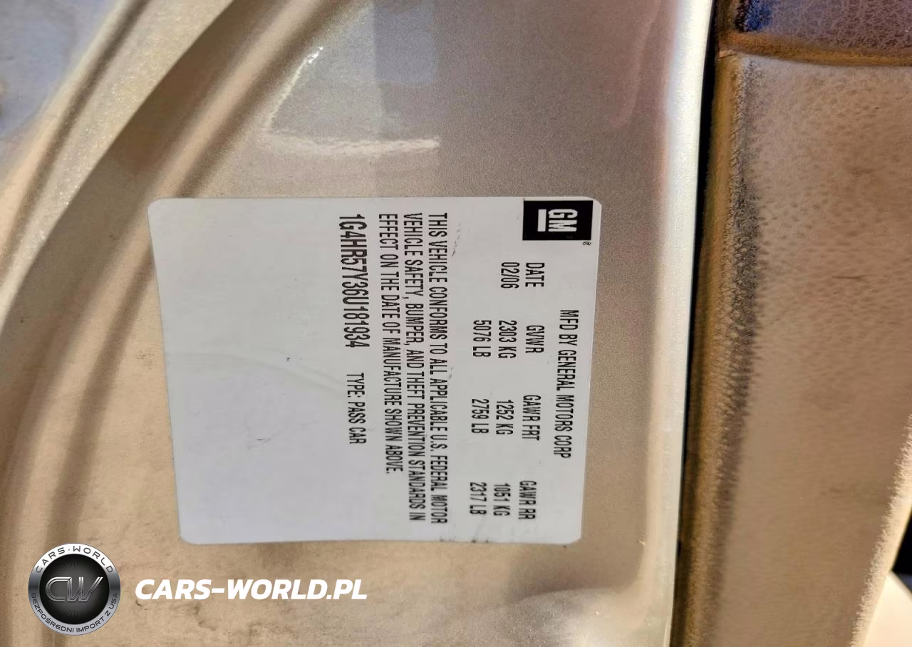 2006 Buick Lucerne Cxl VIN:1G4HR57Y36U181934 - 13