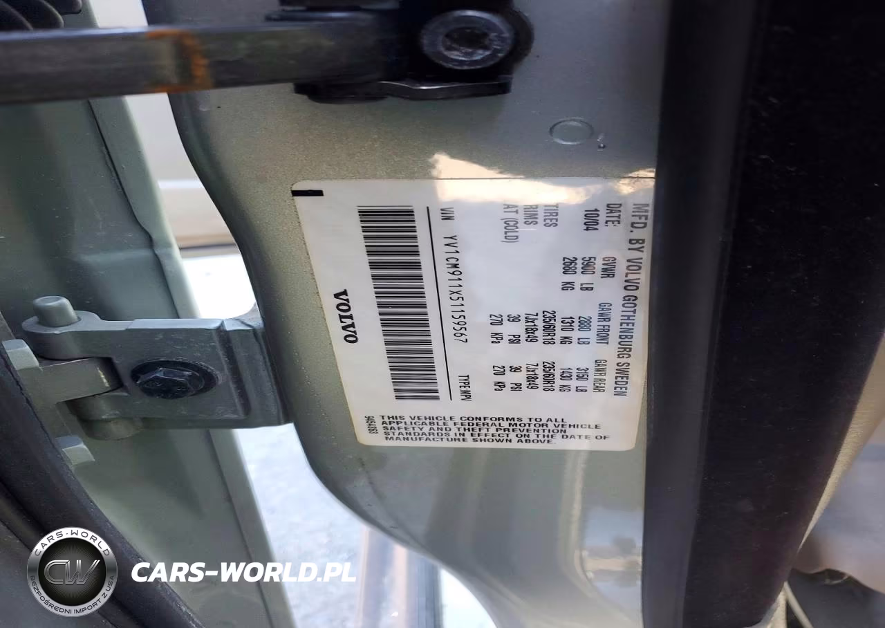 2005 Volvo Xc90 T6 VIN:YV1CM911X51159567 - 13
