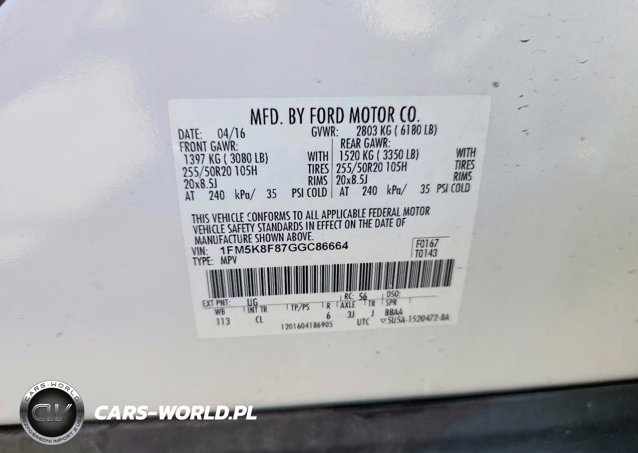 2016 Ford Explorer Limited VIN:1FM5K8F87GGC86664 - 13