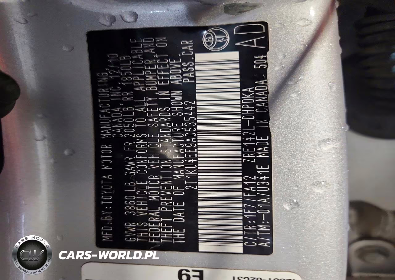 2010 Toyota Matrix Base VIN:2T1KU4EE9AC535442 - 13
