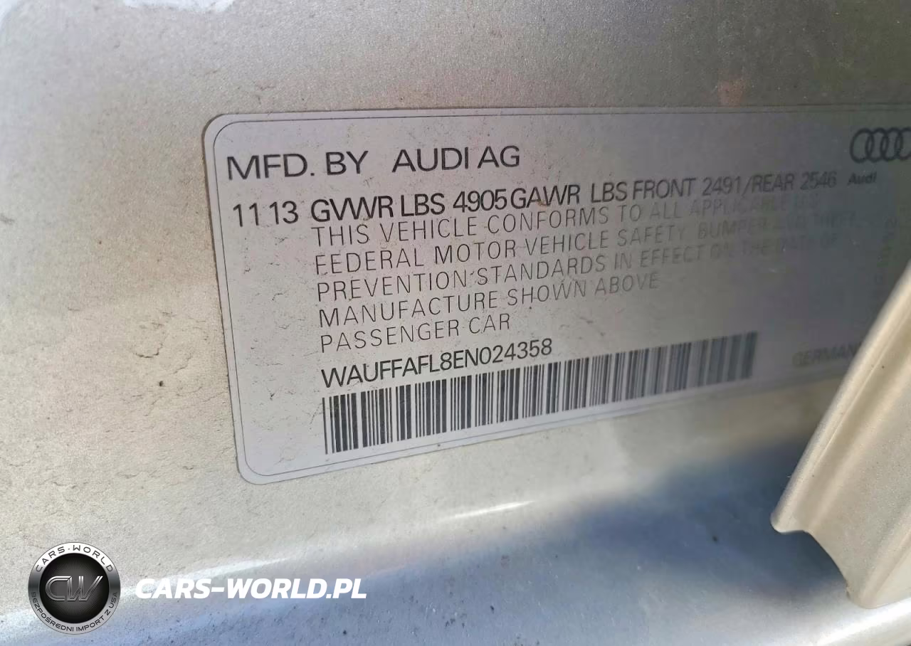 2014 Audi A4 Premium Plus VIN:WAUFFAFL8EN024358 - 12