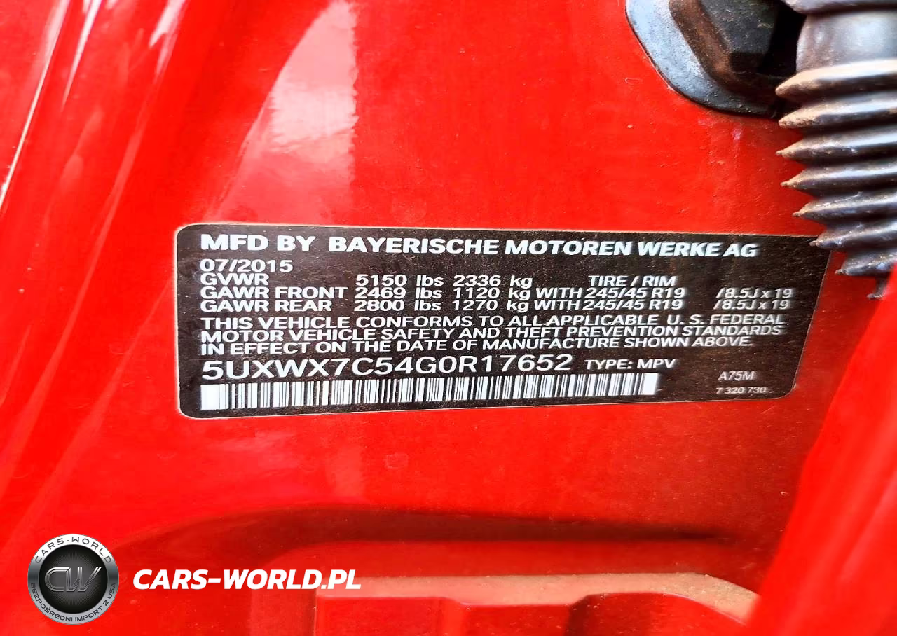2016 BMW X3 xDrive35I VIN:5UXWX7C54G0R17652 - 13