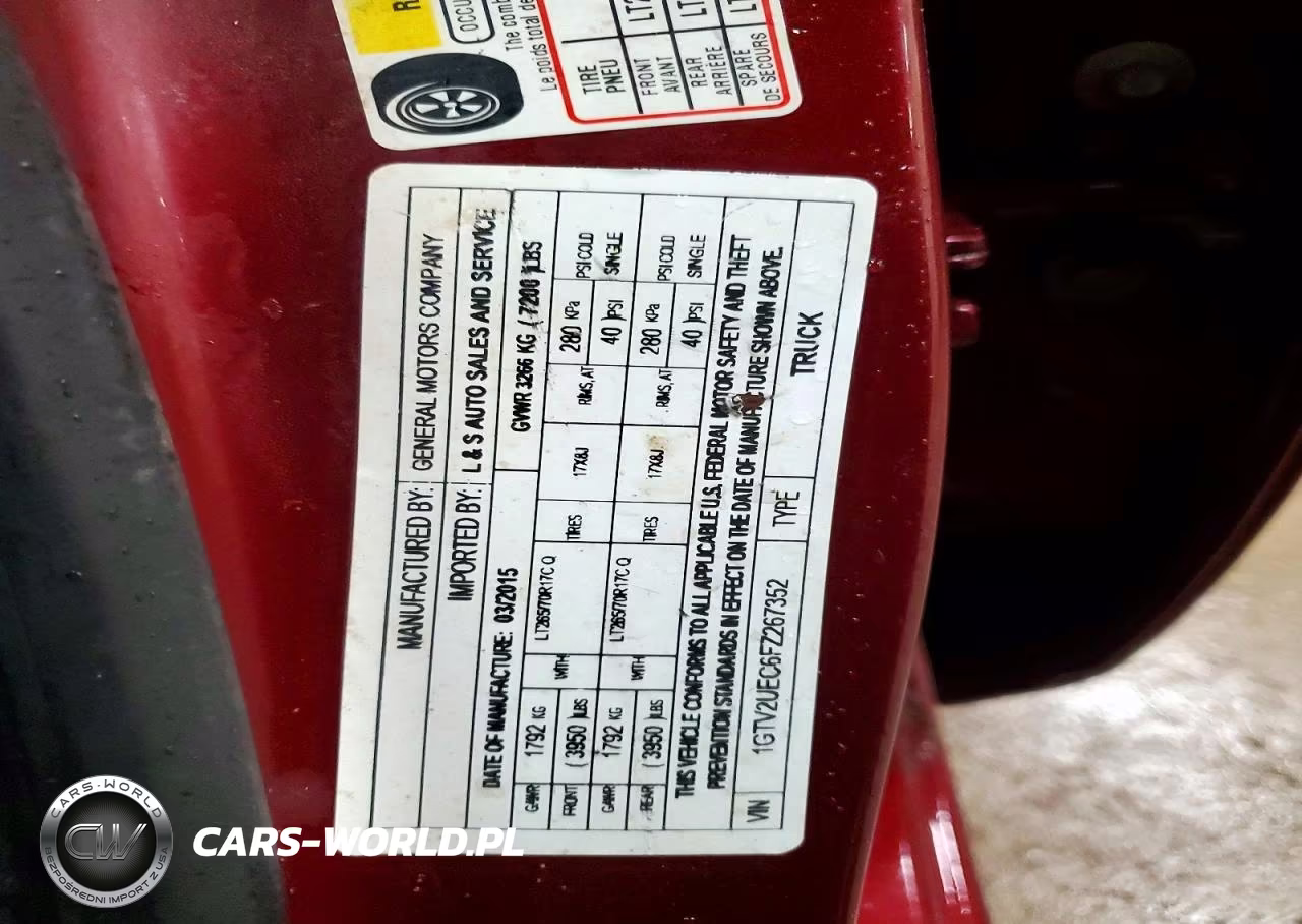 2015 GMC Sierra K1500 Sle VIN:1GTV2UEC6FZ267352 - 12