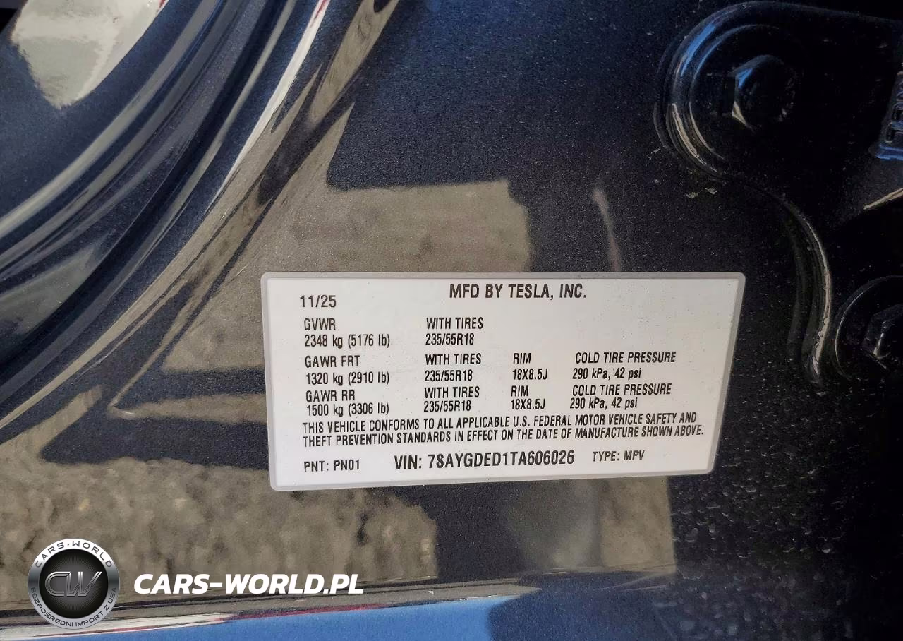 2026 Tesla Model Y VIN:7SAYGDED1TA606026 - 13