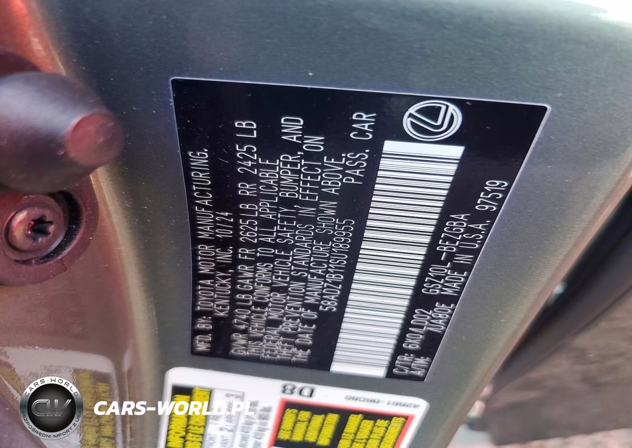 2025 Lexus Es 350 Base VIN:58ADZ1B11SU189955 - 13