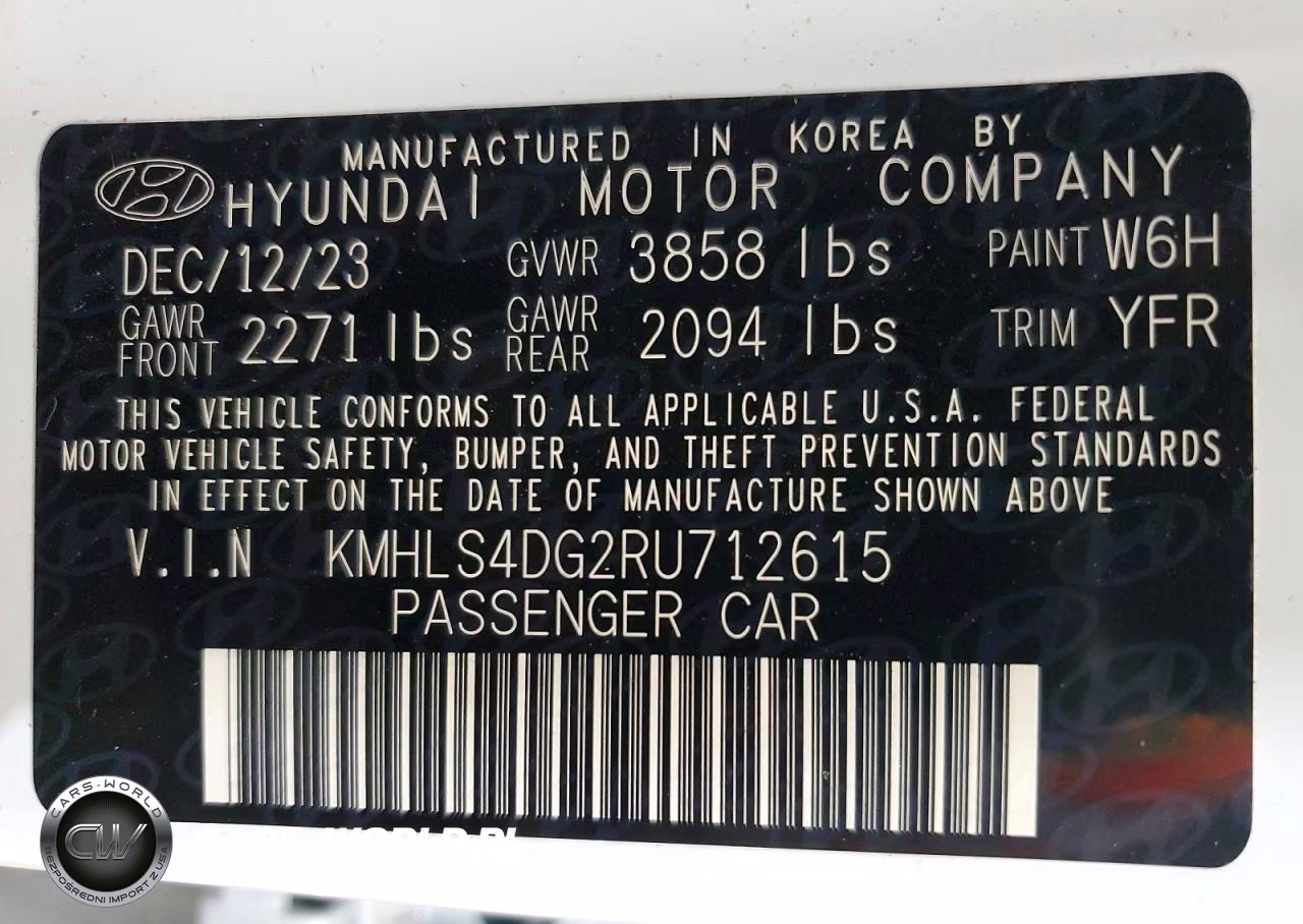 2024 Hyundai Elantra Sel VIN:KMHLS4DG2RU712615 - 12
