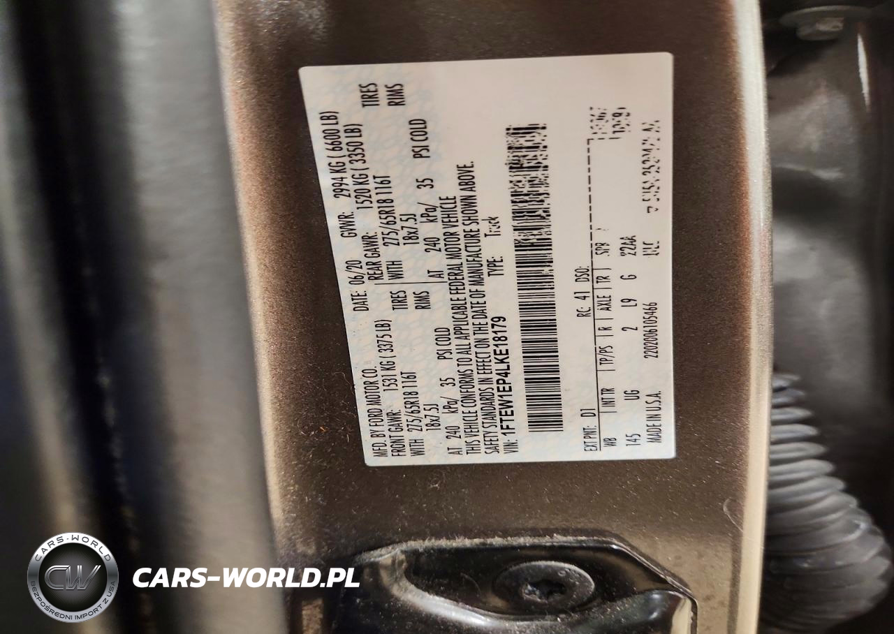 2020 Ford F150 Supercrew VIN:1FTEW1EP4LKE18179 - 12