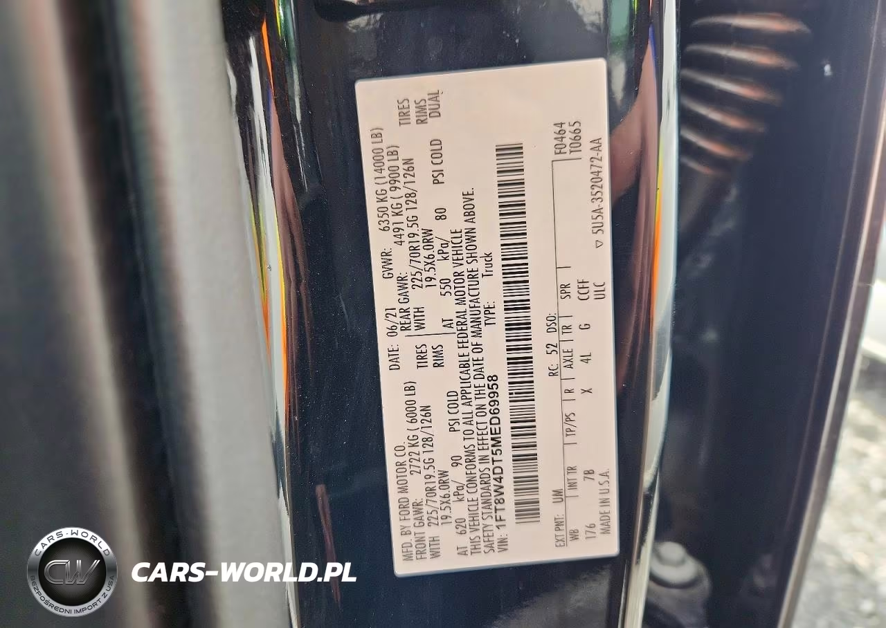 2021 Ford F450 Super Duty VIN:1FT8W4DT5MED69958 - 13
