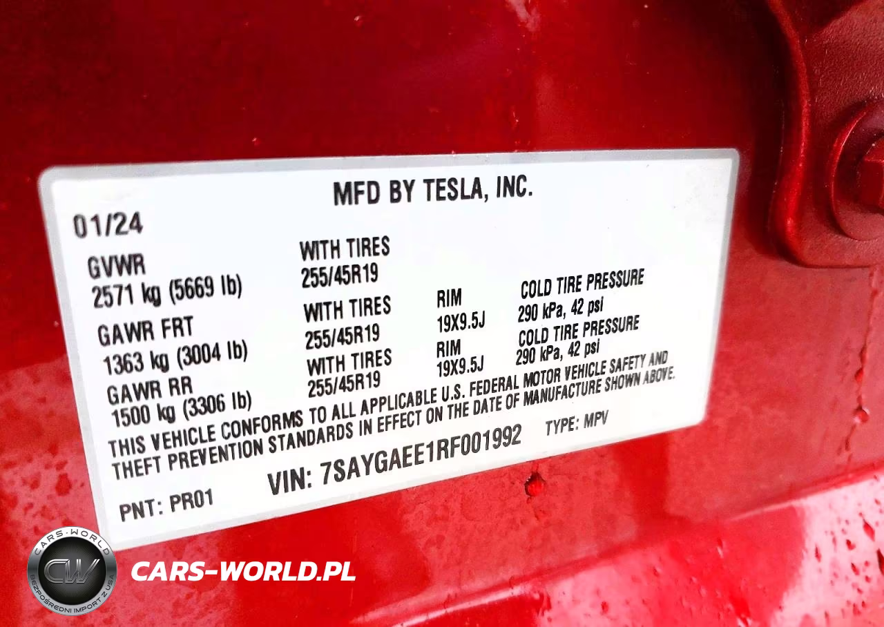 2024 Tesla Model Y VIN:7SAYGAEE1RF001992 - 14